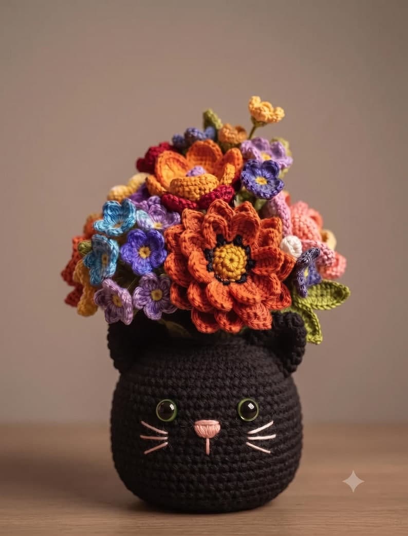 Halloween Crochet Flower Pot Pattern Bundle — photo 10 of 11