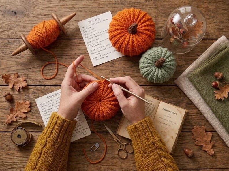 3-Size Crochet Pumpkin Pattern – Beginner Fall Amigurumi — photo 6 of 7