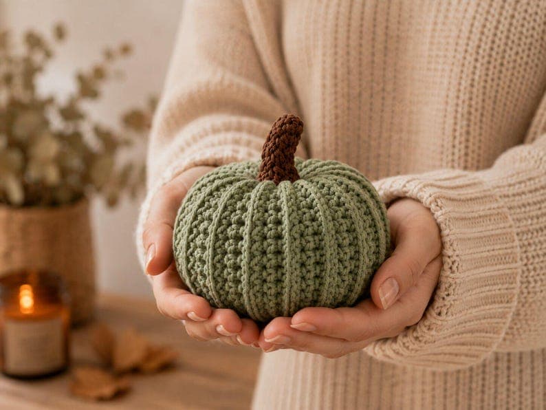 3-Size Crochet Pumpkin Pattern – Beginner Fall Amigurumi — photo 7 of 7