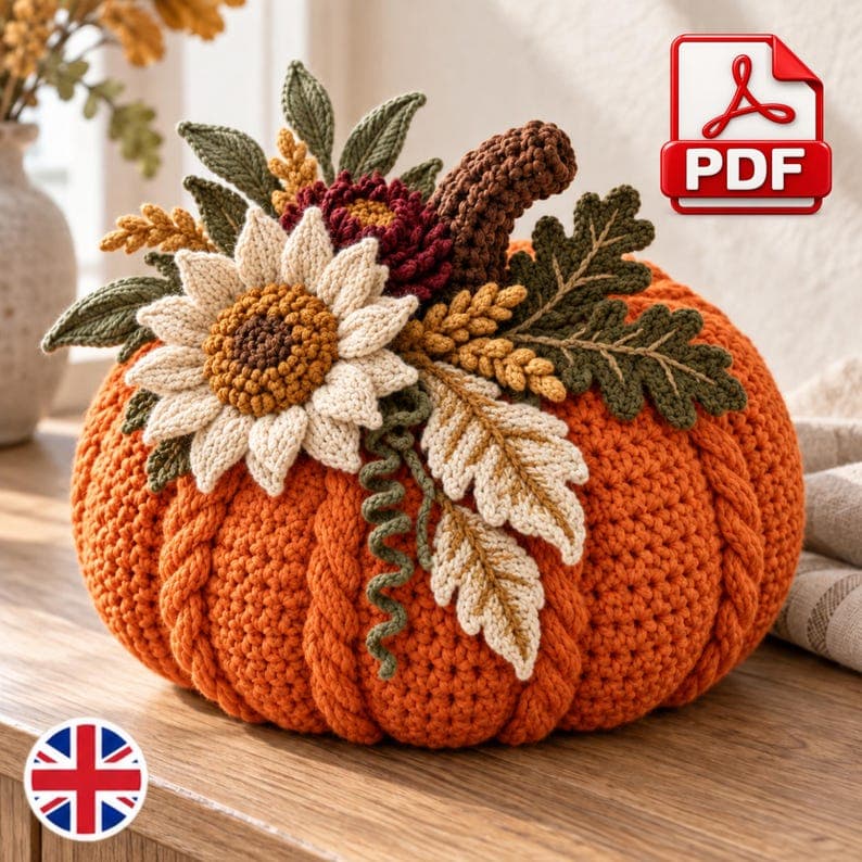 Crochet Pumpkin Pattern PDF – Fall Pumpkin Decor — photo 2 of 7