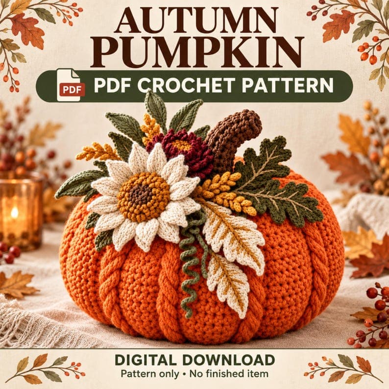 Crochet Pumpkin Pattern PDF – Fall Pumpkin Decor — photo 3 of 7