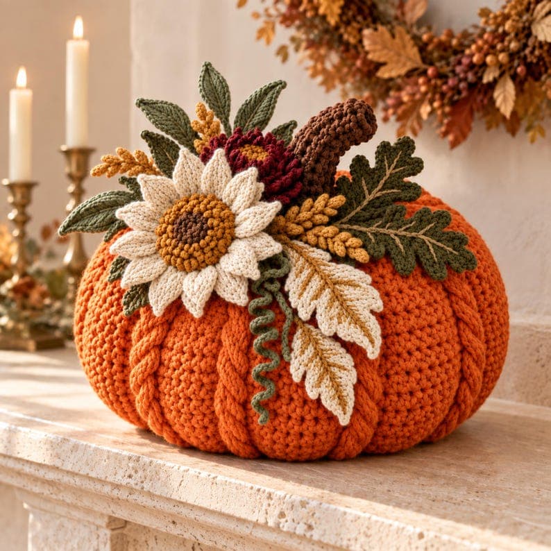 Crochet Pumpkin Pattern PDF – Fall Pumpkin Decor — photo 6 of 7